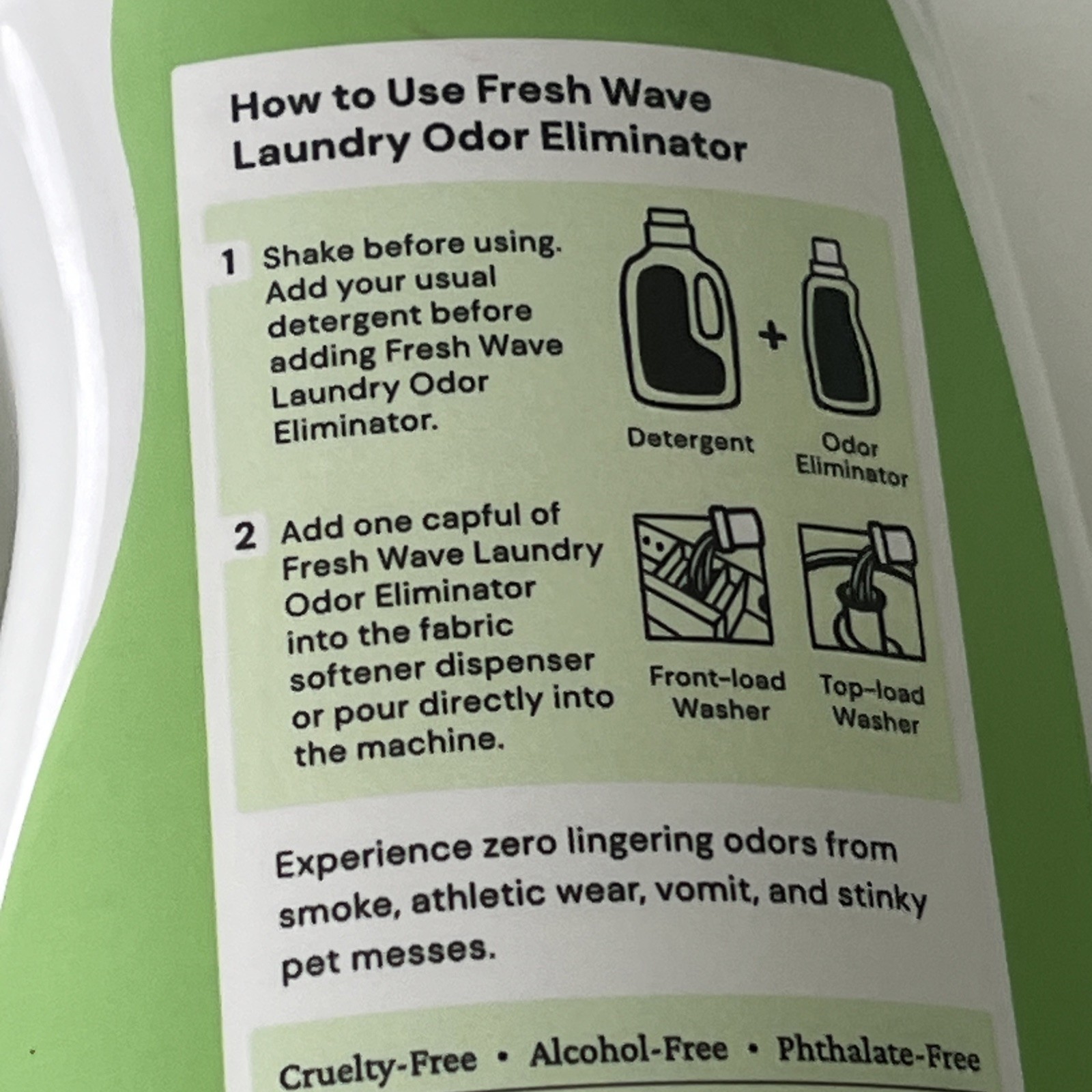 FRESH WAVE Plant-Based Odor Removing LAUNDRY BOOSTER Original Natural Scent 24oz