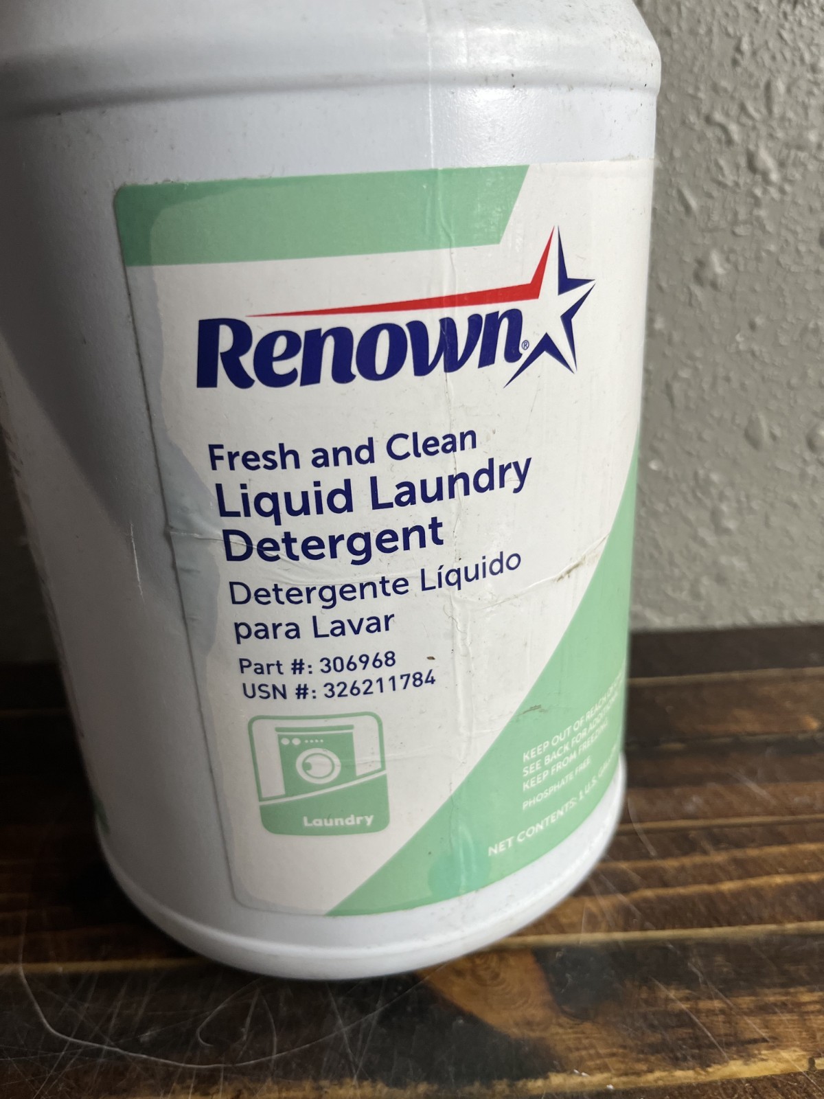 Renown Fresh and Clean Liquid Laundry Detergent 1 Gallon Heavy Duty 306968 2pk