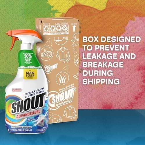 Advanced Laundry Stain Remover Gel 22oz – Tough Stains, Dried-in, 6 Pack