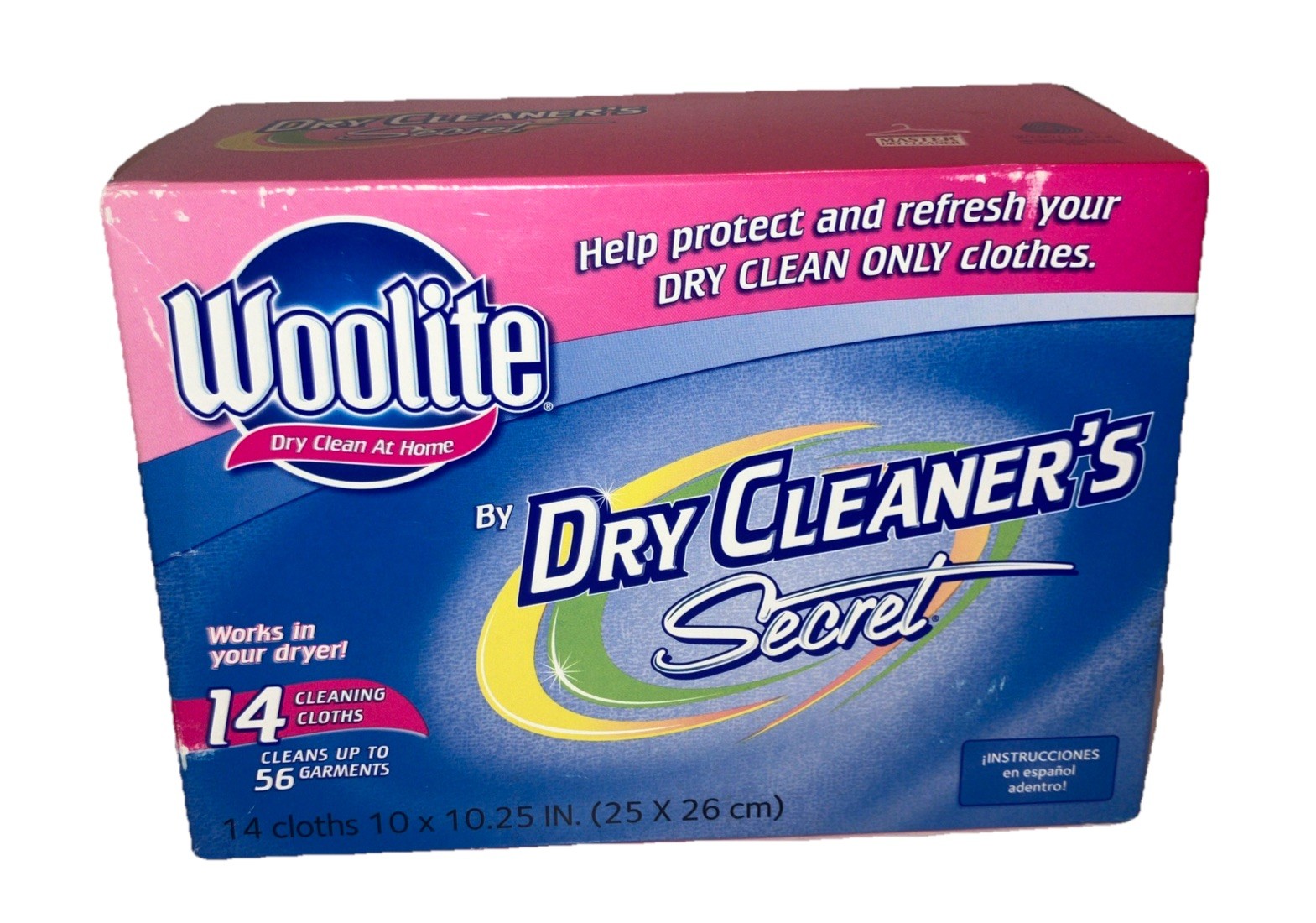 Woolite Dry Clean At Home By Dry Cleaner’s Secret 14 Pack Cloths NIB!