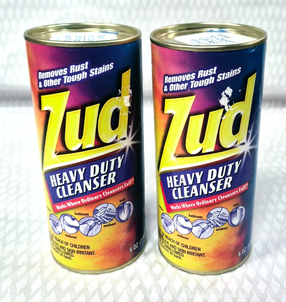 Zud Heavy Duty Cleanser Removes Rust &Tough Stains 6 oz LOT/2 BRAND NEW