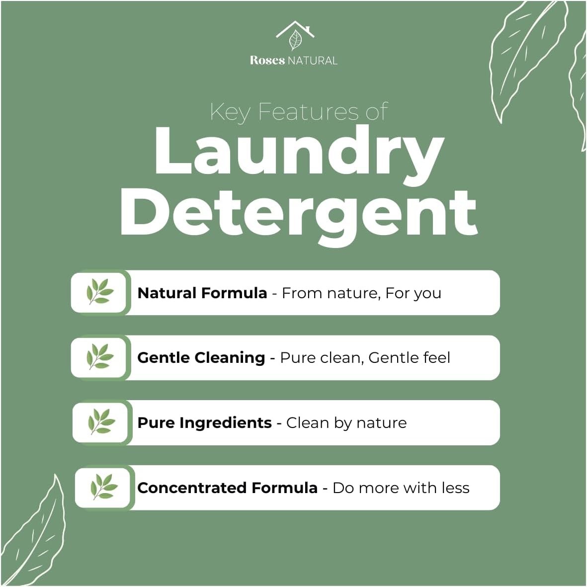 Patchouli Laundry Detergent, HE Safe, Musky Patchouli Scented, All-Natural