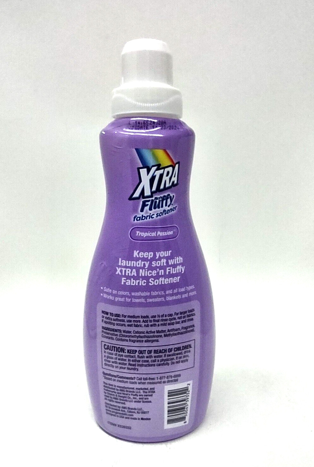 3x xtranice’n Fluffy Liquid Fabric Softener Tropical Passion 25 oz Ea =90 Loads