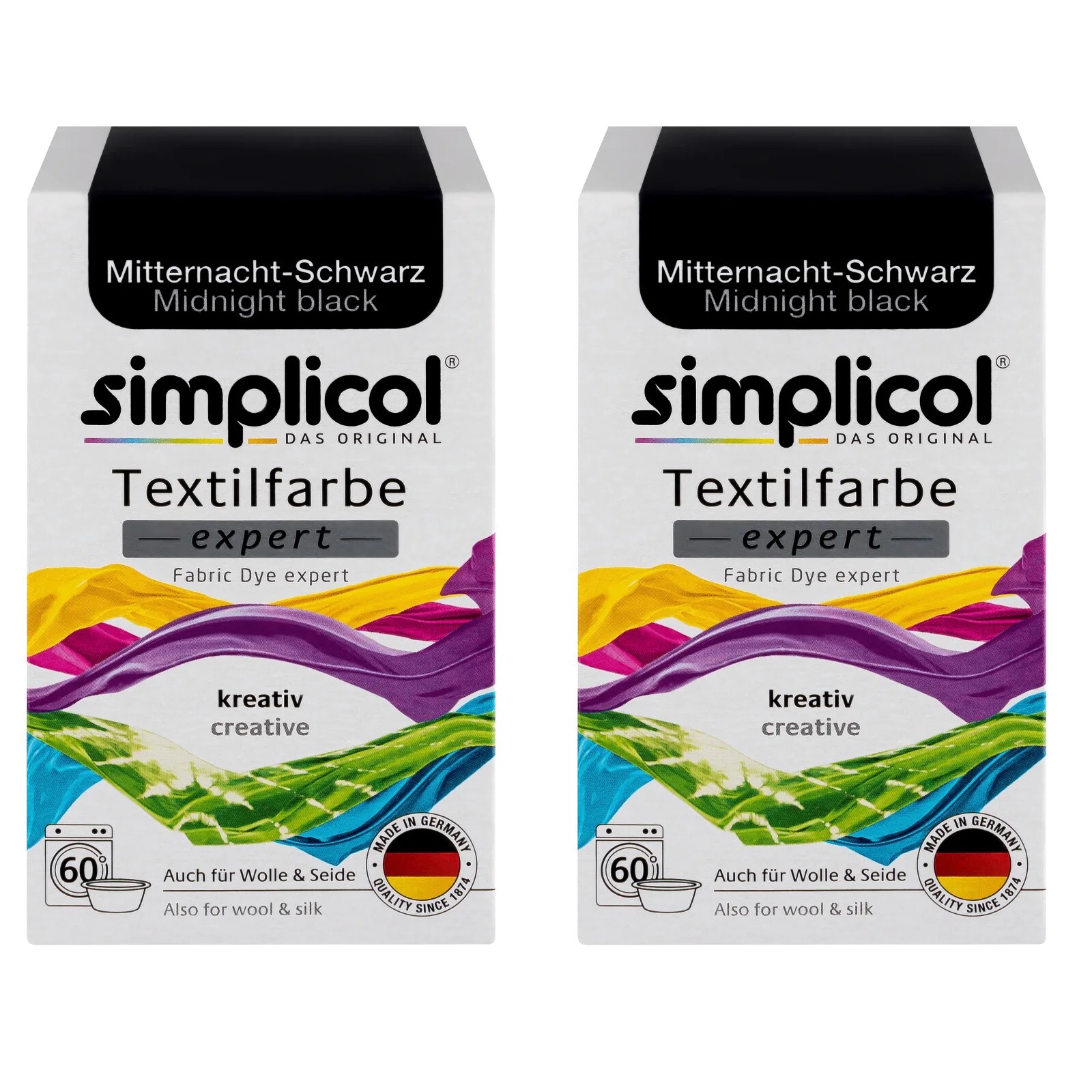 SIMPLICOL textile color EXPERT 2x color MIDNIGHT BLACK for 600g fabric