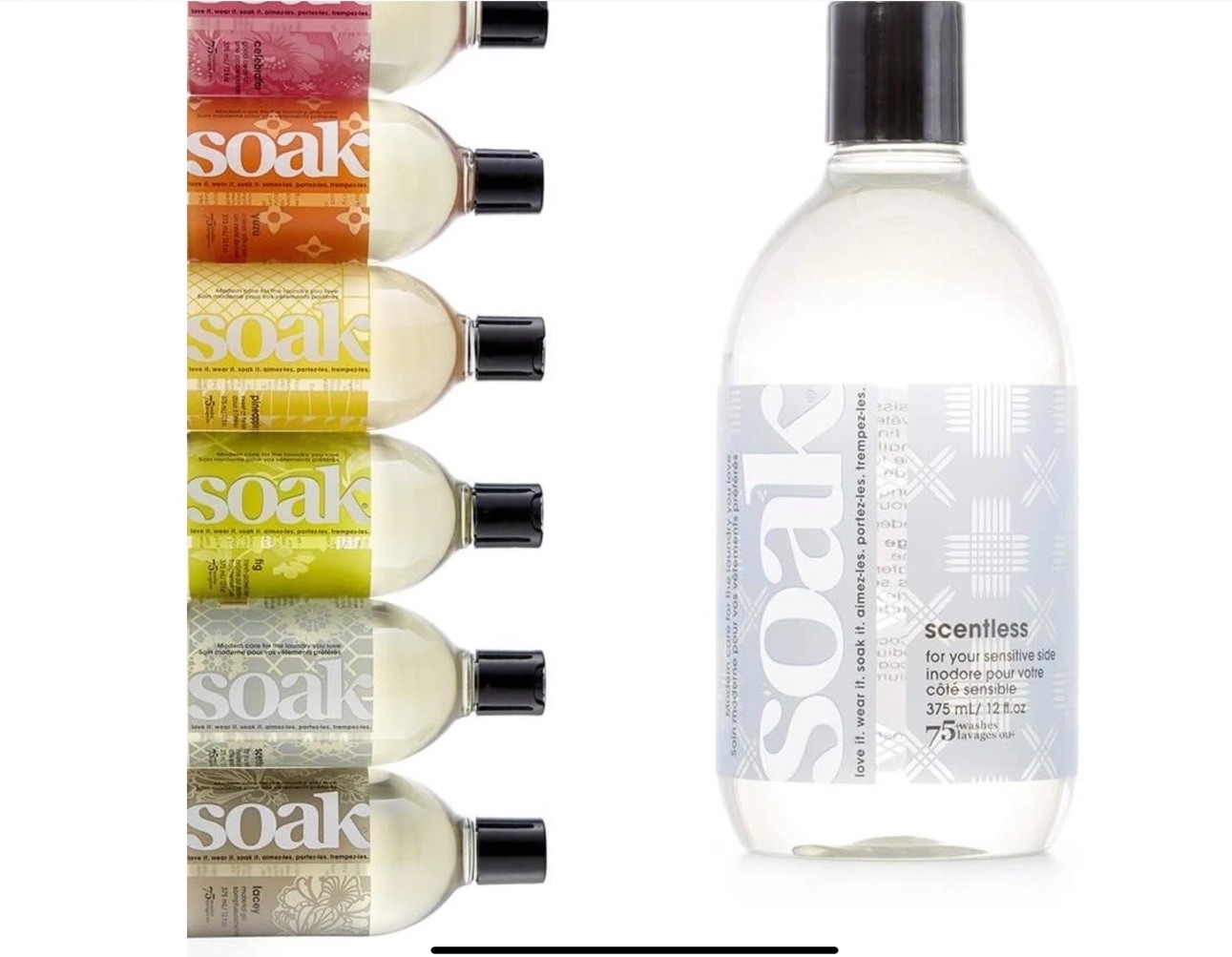 Soak Wash – Scentless Sensitive Laundry Detergent 12 oz