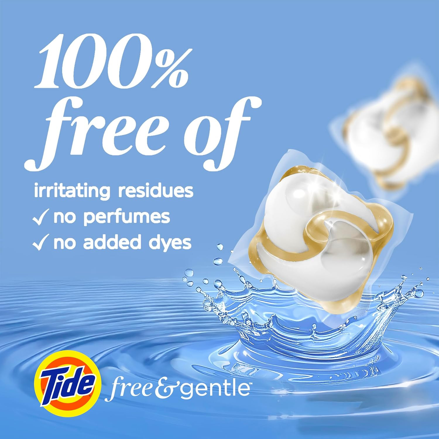 Tide, Pods Free and Gentle Laundry Detergent Soap Pacs, Tide Pods Laundry Deterg