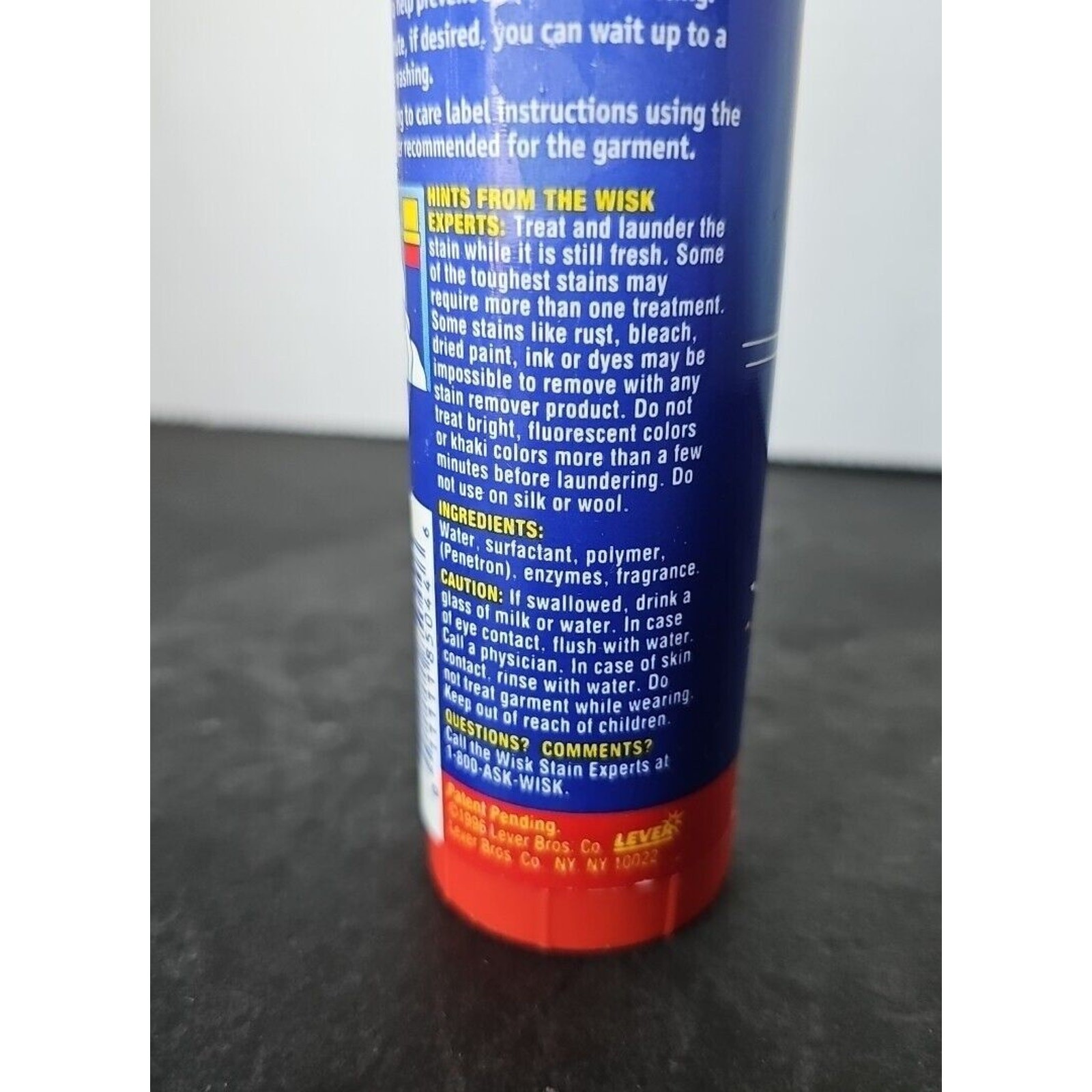 Wisk Away Laundry Stain Remover Pre Treatment Penetron Discontinued Stick VTG