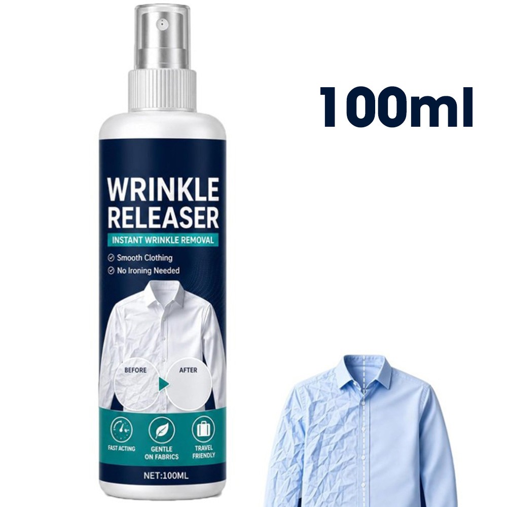 Instant Wrinkle Releaser Spray,Clothes Wrinkle Release Spray,No Iron,Anti Static