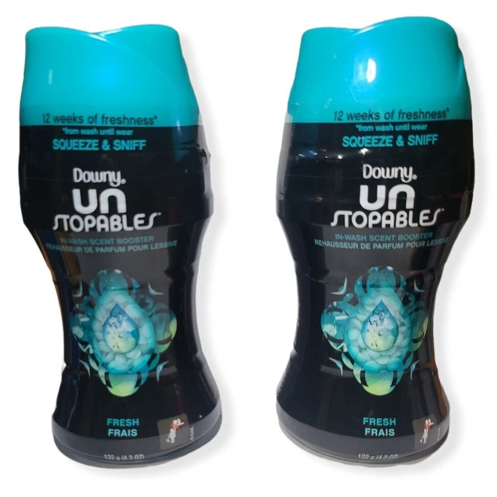 Downy Unstopables In-Wash Scent Booster Beads, Fresh 4.3 oz (2 pack)