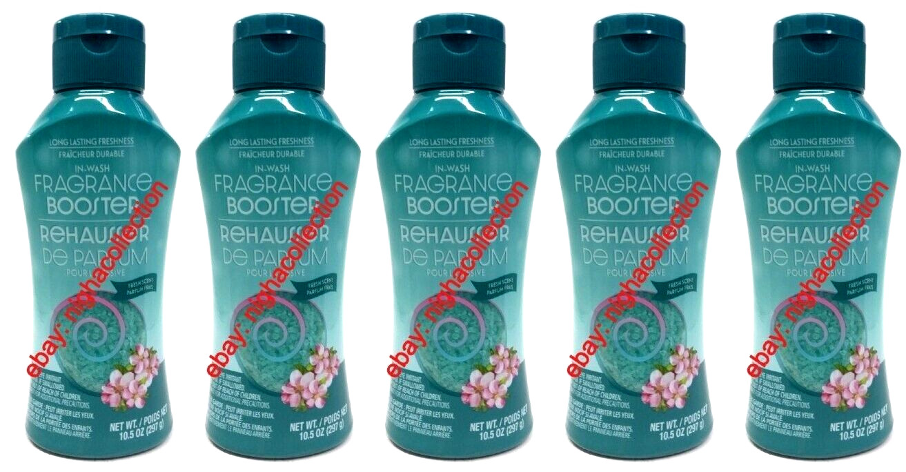 ( LOT 5 ) In-Wash Fragrance Booster Rehausseur, Fresh Scent New 10.5 oz Ea
