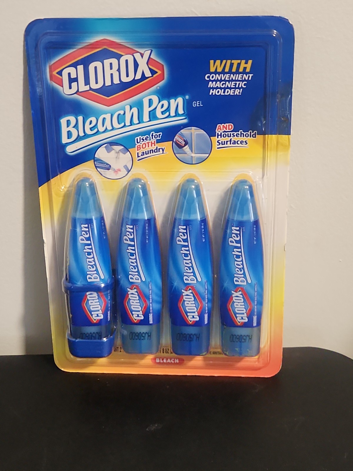 Clorox Bleach Pen Gel Dual Tip Stain Remover for Whites Discontinued 4 Pack NOS