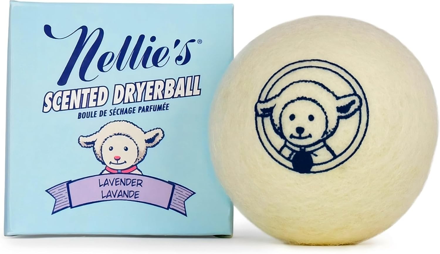 Scented Wool Dryerball – Lavender Scented – Made with 100% Pure New Zealand Wool