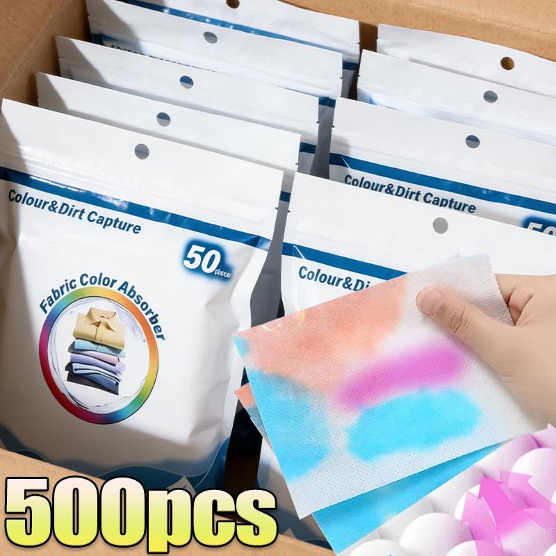 Laundry Color Catcher Sheets Anti Stain Washing Machine Dye Absorbing Cloth