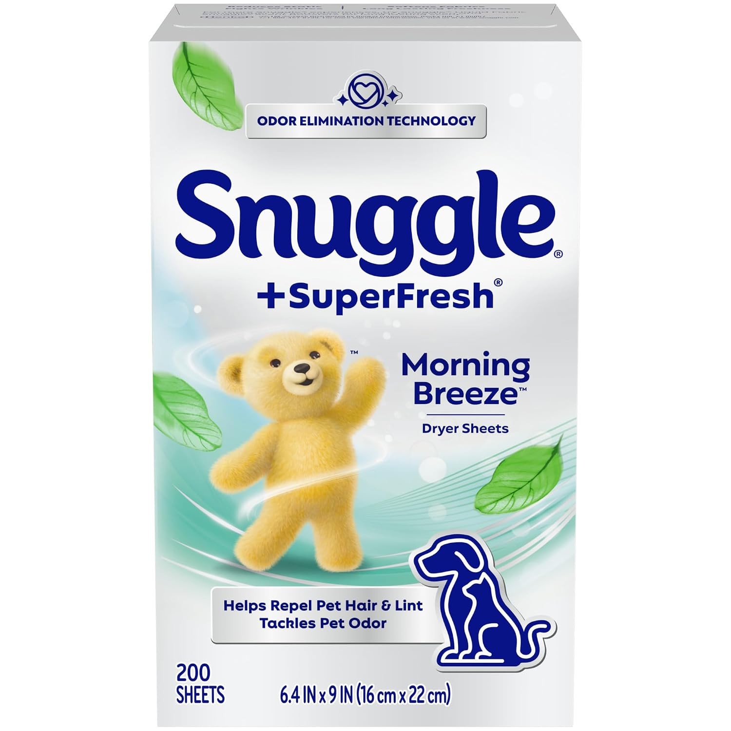 Snuggle SuperFresh Morning Breeze Dryer Sheets 200 Count Freshness for Clothes