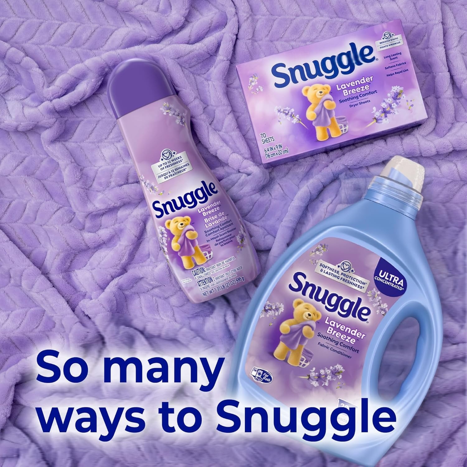 Snuggle Liquid Fabric Softener White Lavender Vanilla Orchid 80 Fl Oz 188 Loads