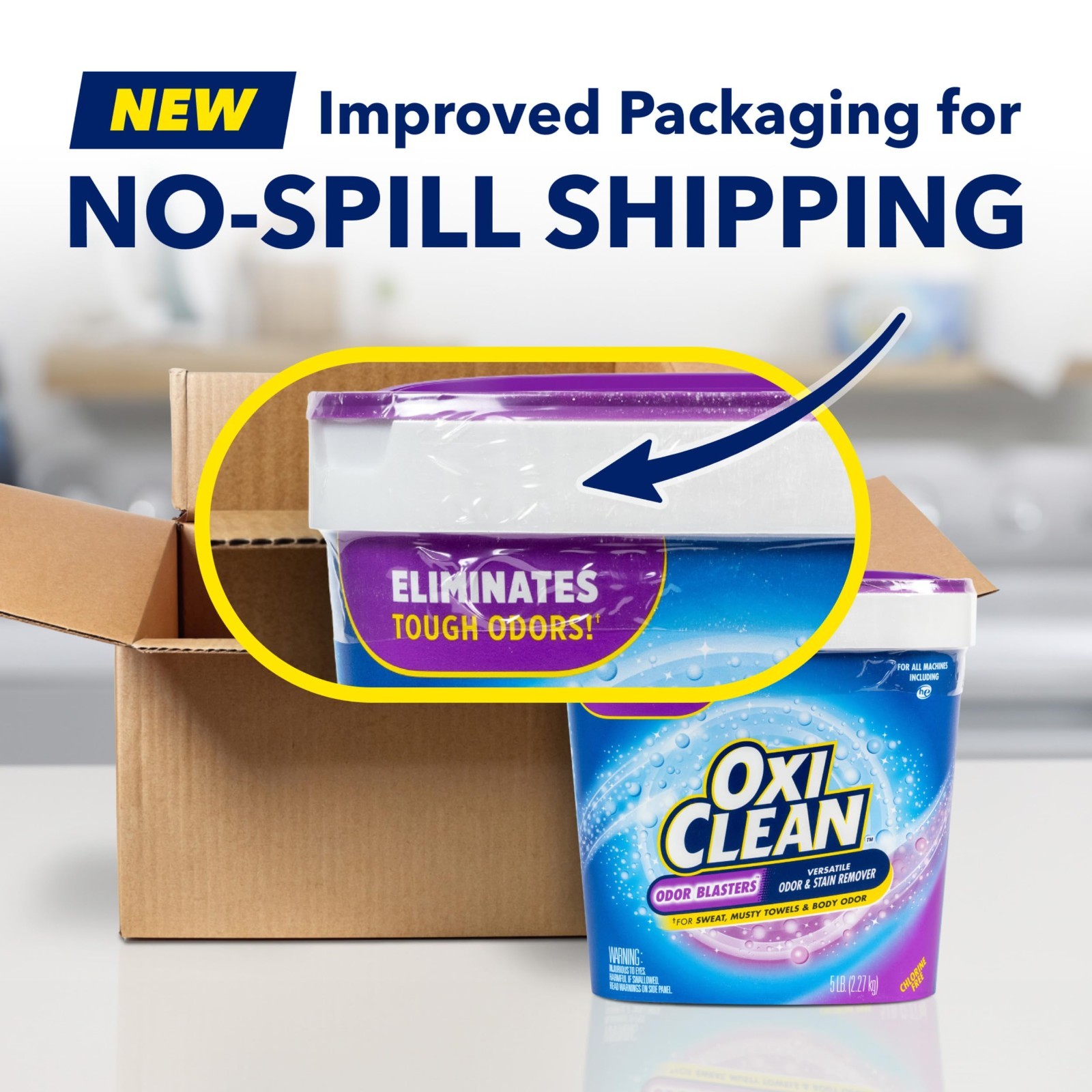 Versatile Odor & Stain Remover Powder for Laundry – 5 lb, Powerful Odor Blasters