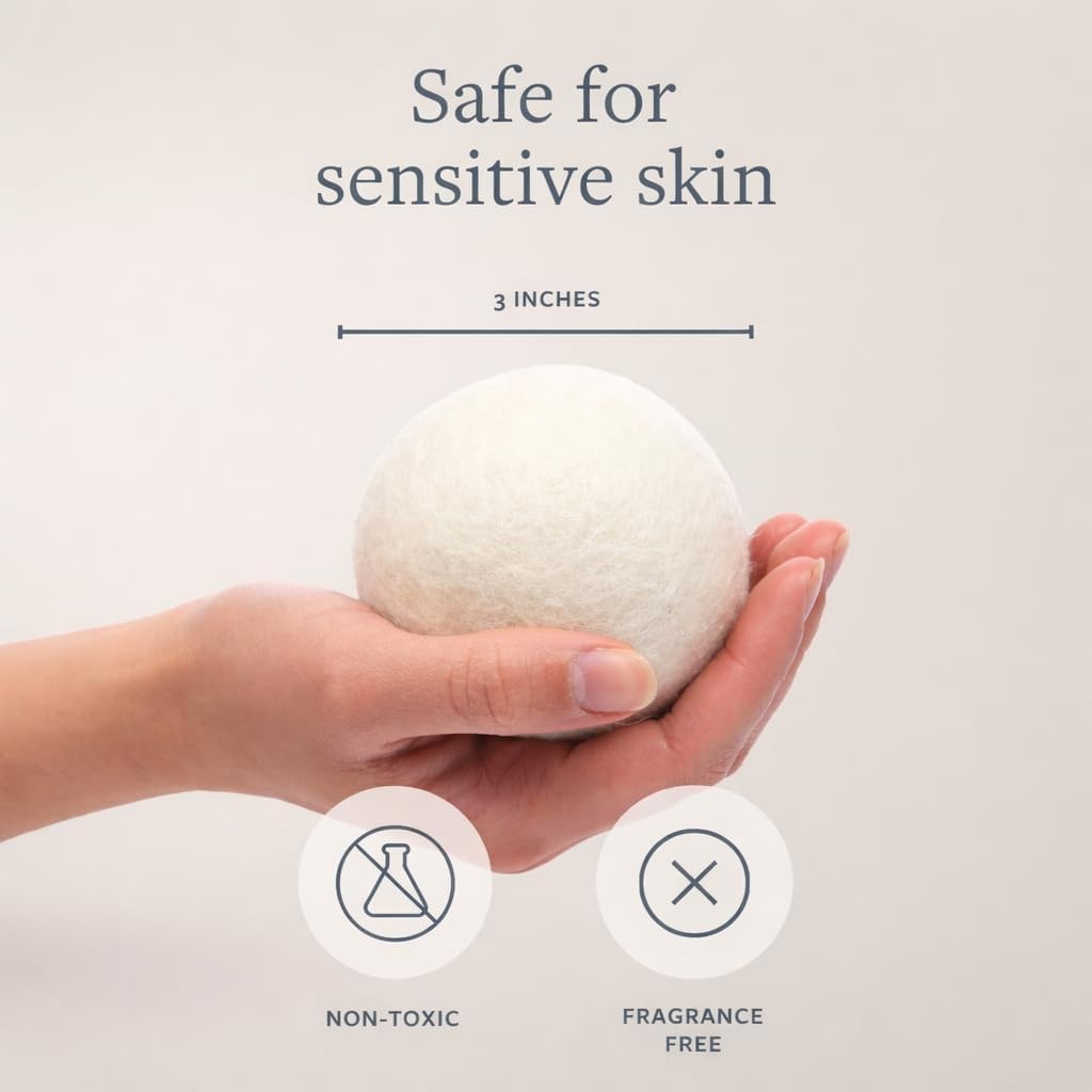 Wool Dryer Balls – Handcrafted & Organic, Perfect for All Laundry Types