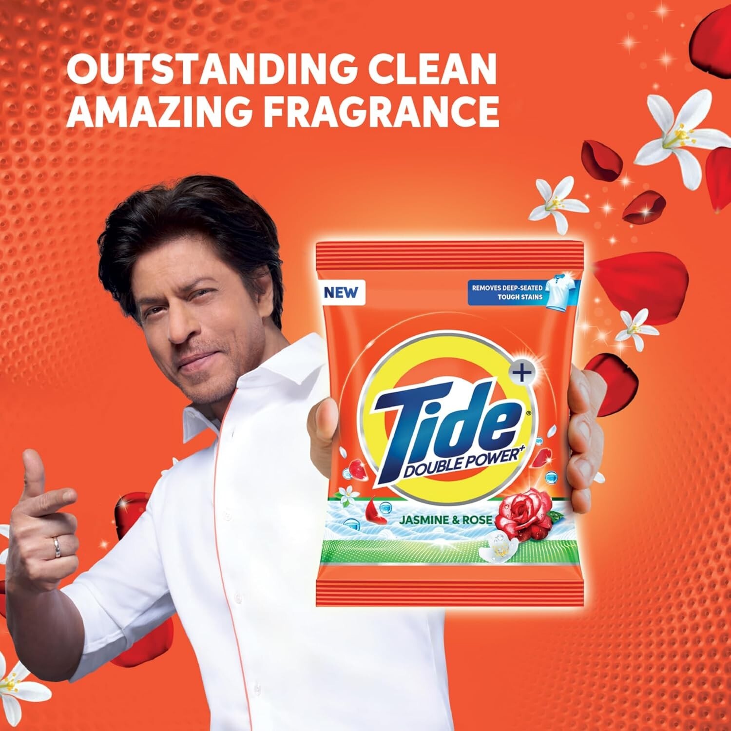 Tide Plus Double Power Detergent Washing Powder Jasmine & Rose 6kg + 2kg FREE