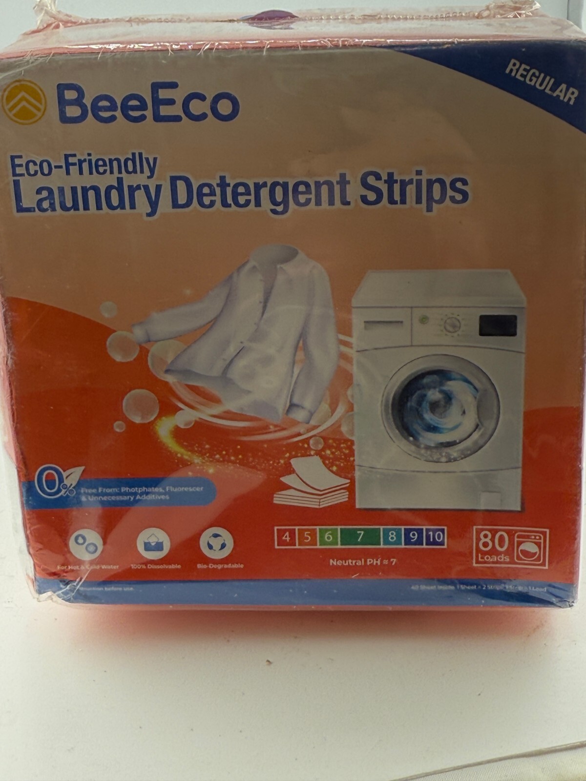 2 boxes Eco Friendly Laundry Detergent Strips Unscented 160 Loads total Travel