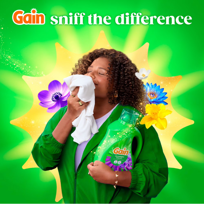 (2pack) Gain HE Liquid Laundry Detergent Moonlight Breeze 132 fl oz 100 Loads