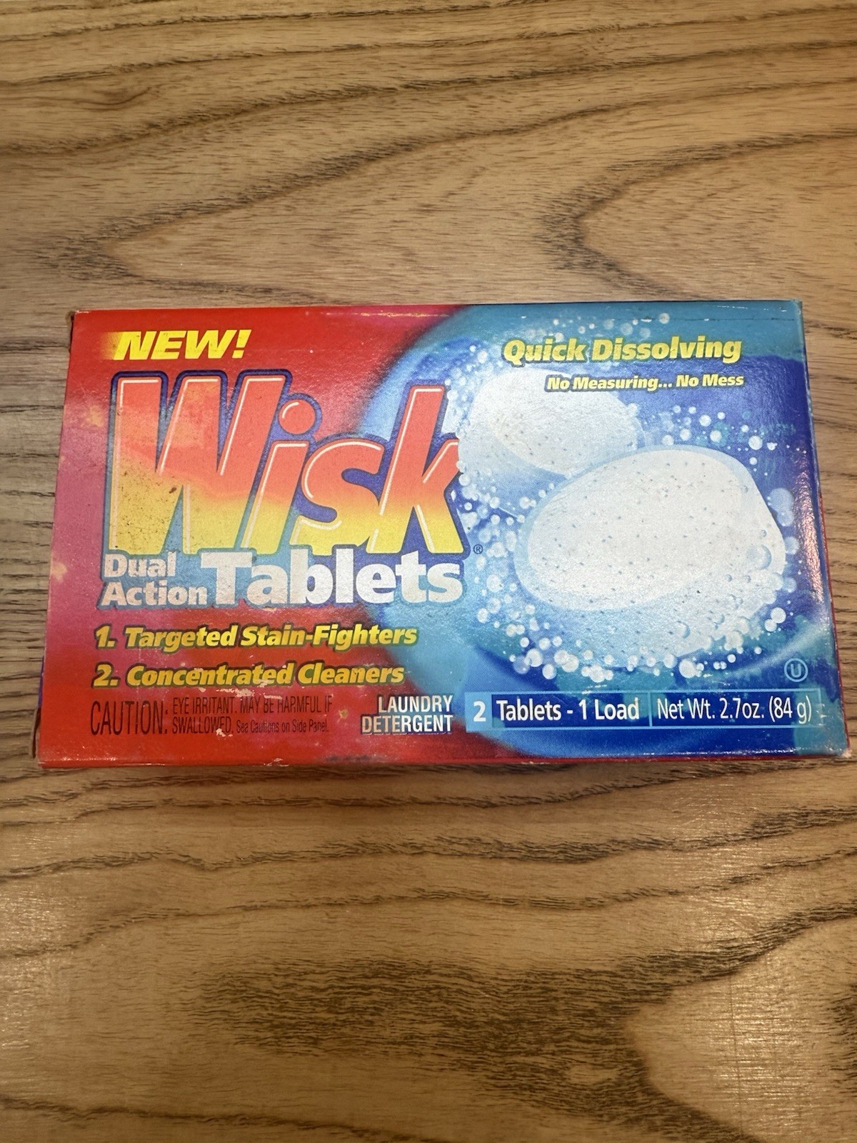 Wisk Laundry Detergent Dual Action Tablets Laundry Detergent 2 Pack New