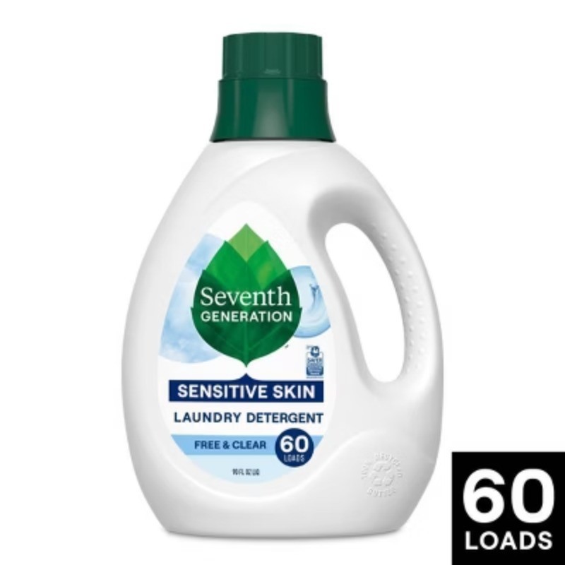 Liquid Laundry Detergent – Free & Clear – 90 fl oz