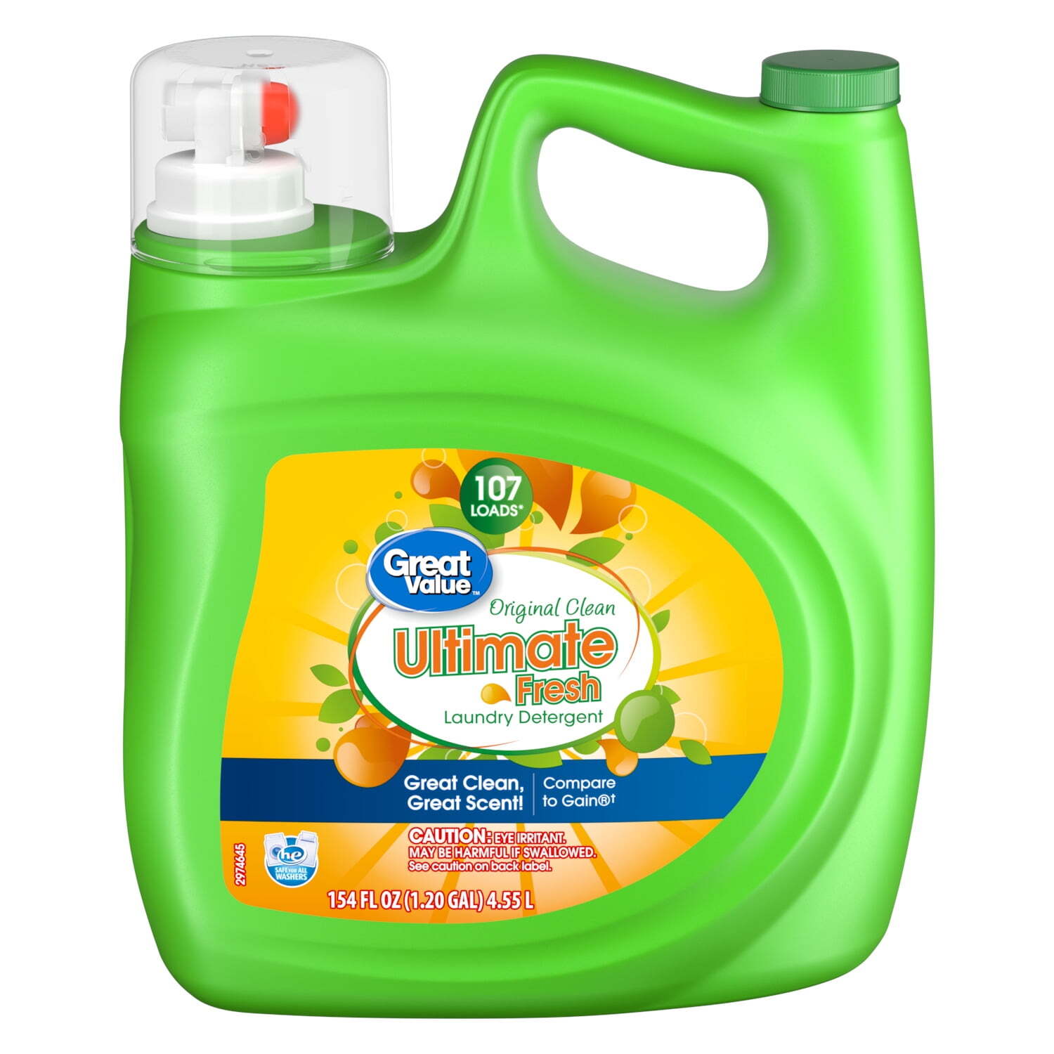 Ultimate Fresh Laundry Detergent, Original Clean, 154 fl oz, 107 Loads
