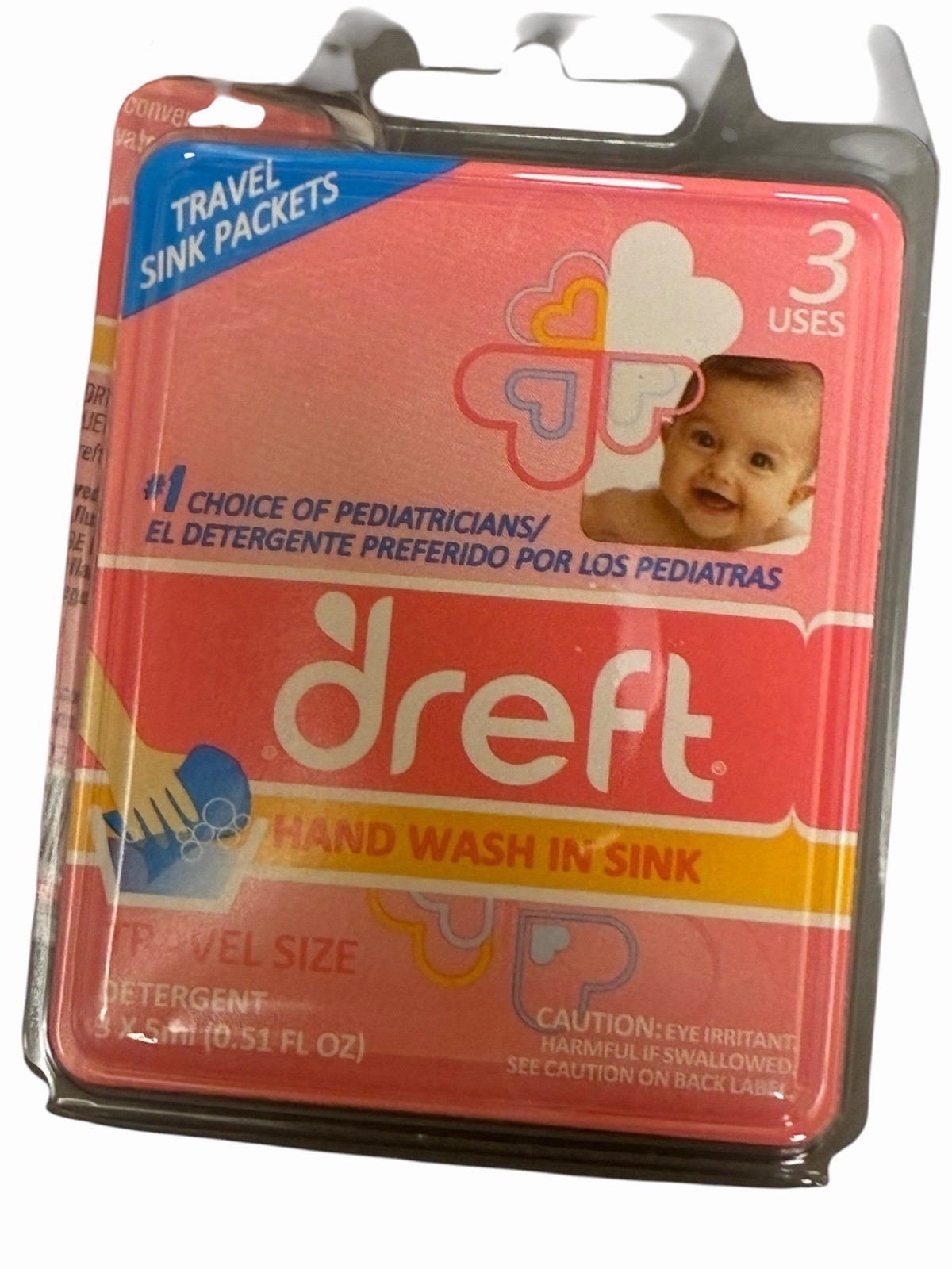 Dreft Baby Detergent Travel Sink Packets Hand Wash Lot 12 Sealed 3 Each Pack New