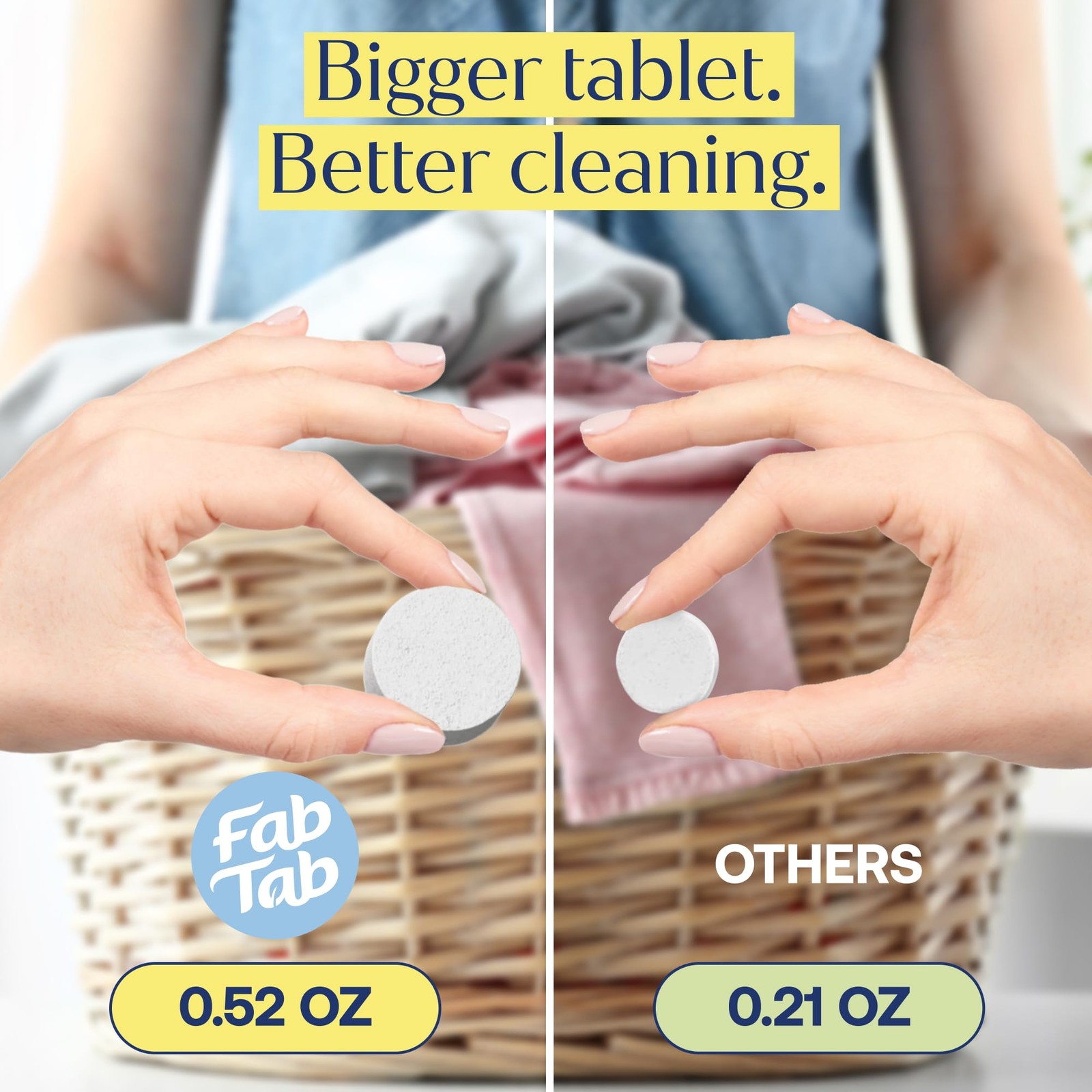 Laundry Detergent Tablets, Plant-Based Formula, Removes Tough Stains, Plastic-Fr