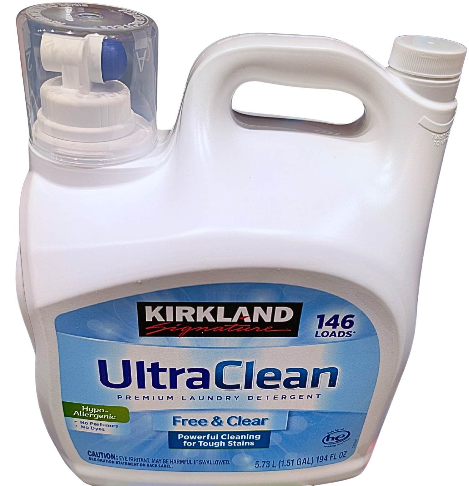 Kirkland Signature Ultra Clean Free & Clear Premium Liquid Detergent 146 Loads