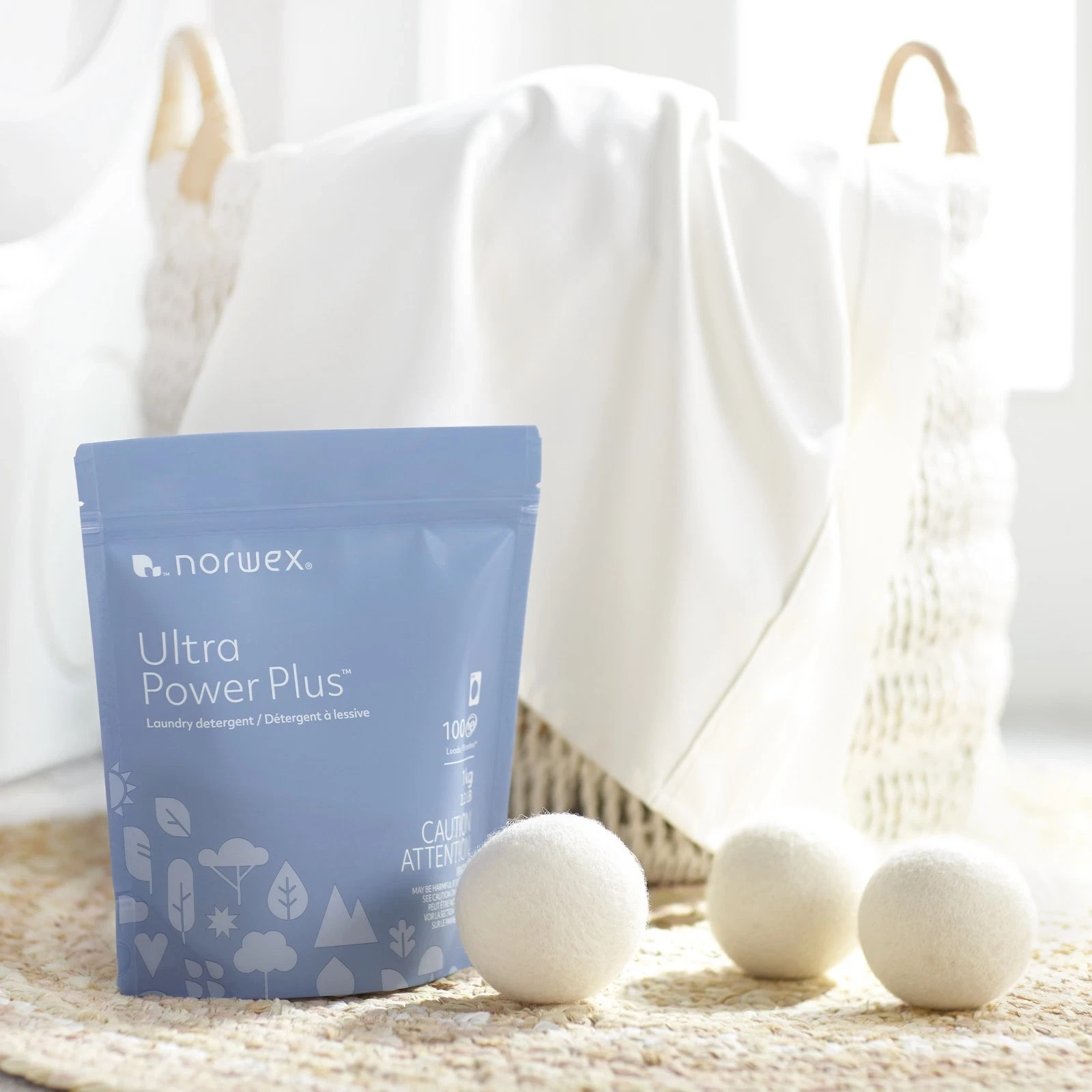 Norwex, ultra power plus laundry detergent 2.2 lbs 100 loads-Free&Fast Shipping