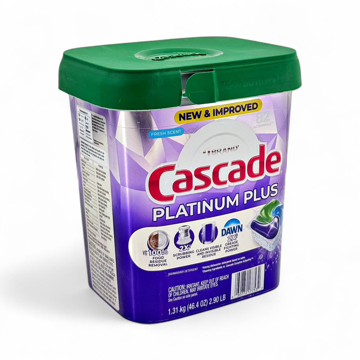 Cascade Platinum Plus Dishwasher Detergent Actionpacs Fresh Scent – 82 Count