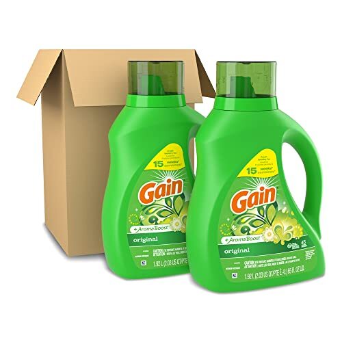 Gain Original Liquid Laundry Detergent 65 Fl Oz Pack Of 2 Fresh Clean Scent