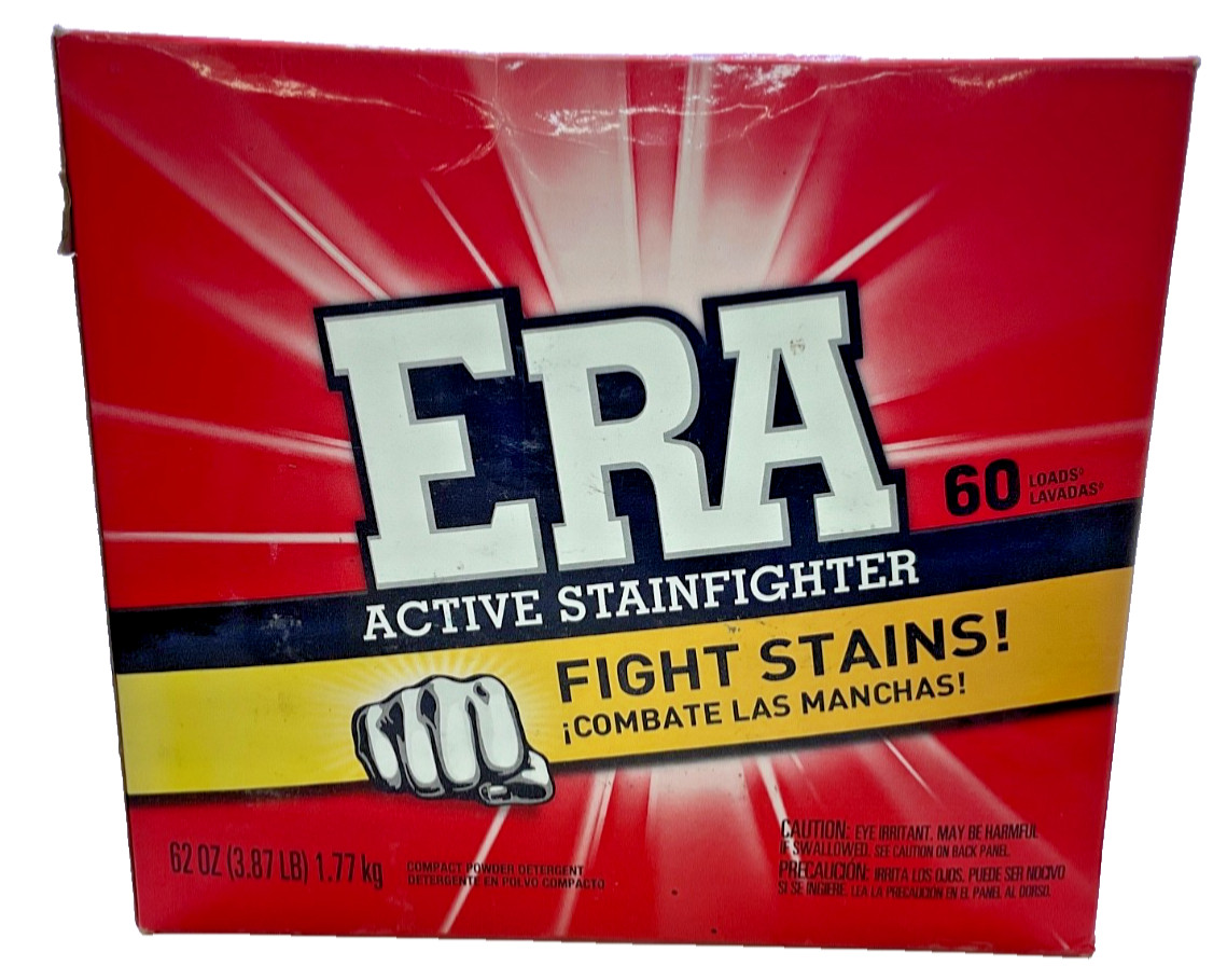 Era Active Stainfighter Compact Powder Detergent, 60 Loads, 62 oz