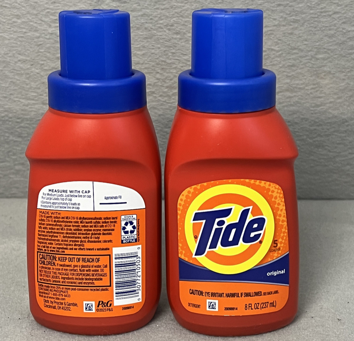 Tide (8 Fl. Oz.) Bottle ●ORIGINAL● Scent Liquid Laundry Detergent