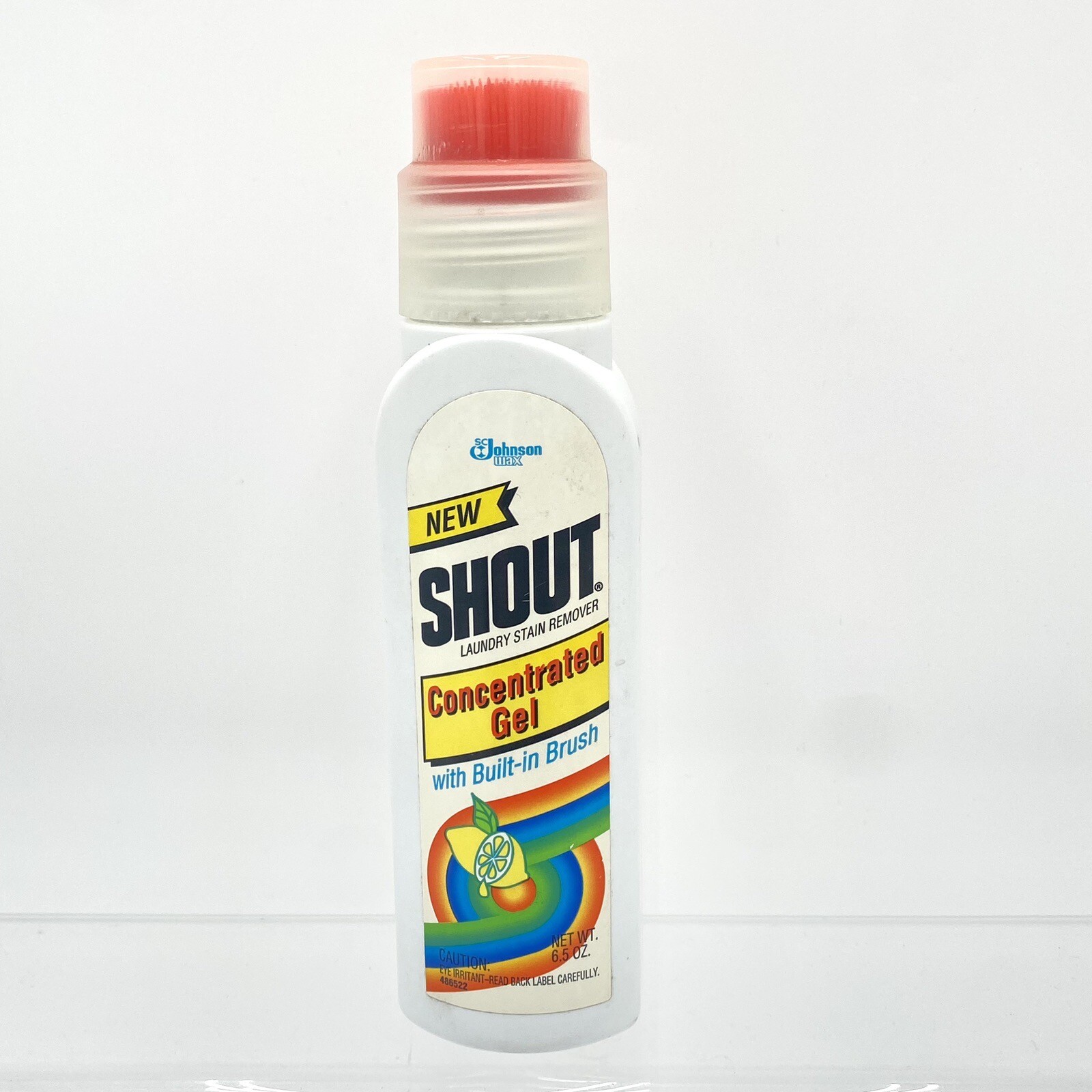Shout Ultra Concentrated Gel Stain Remover Scrubber Brush Vintage 1992 Open Full