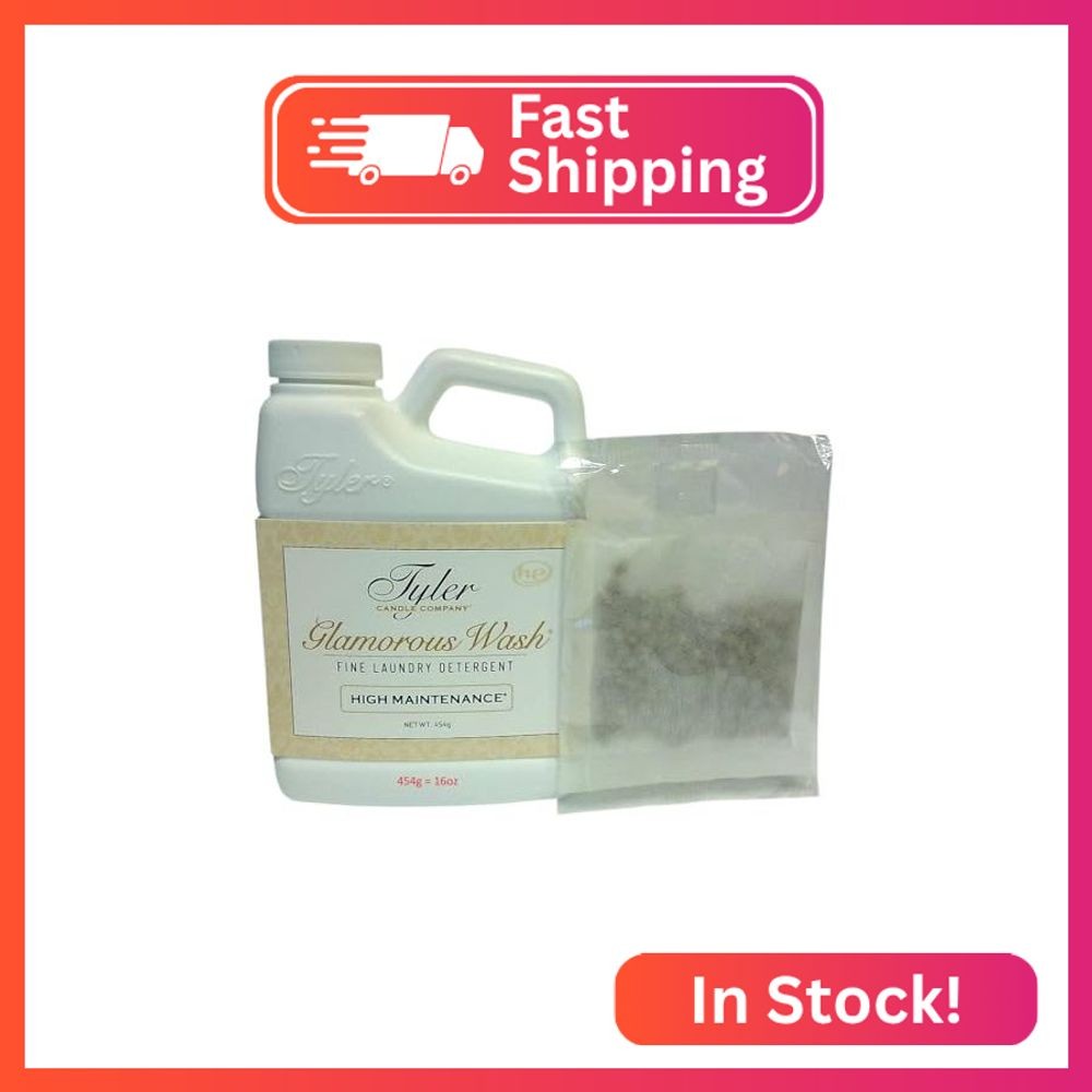 Tyler Candle Glamorous Wash High Maintenance (16 OZ) Laundry Detergent with Glam