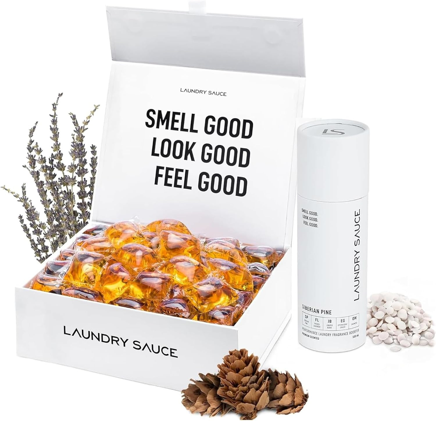 Laundry Sauce – Luxury Scented Laundry Detergent Pods & Scent Booster Bundle (Si