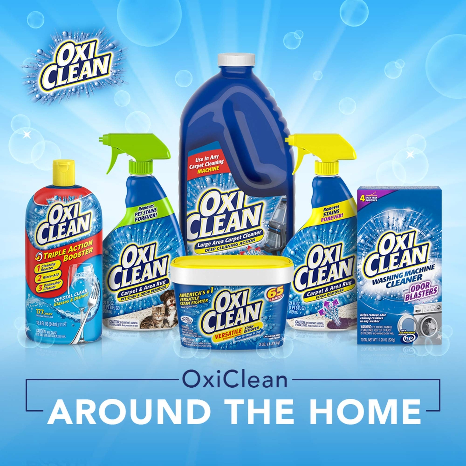 OxiClean Washing Machine Cleaner with, ODOR BLASTERS, 4 Count Fresh