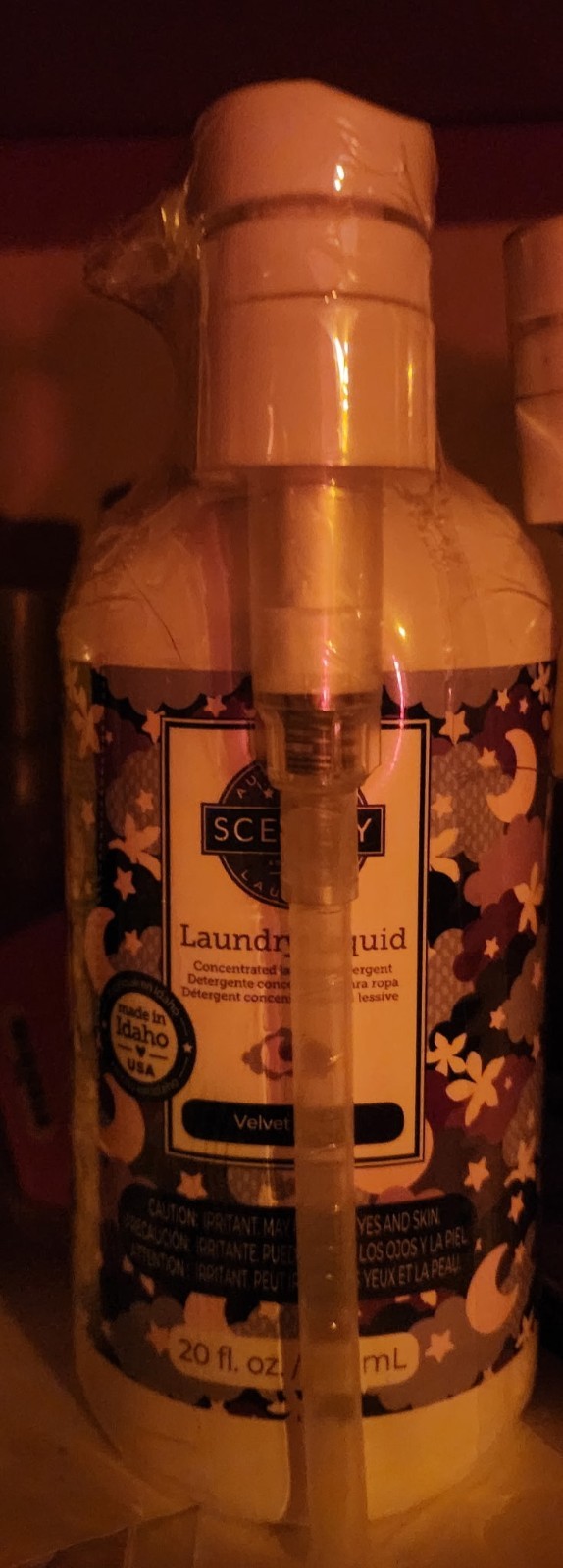 New Sealed Scentsy Laundry Liquid 20fl. oz. Velvet Moon