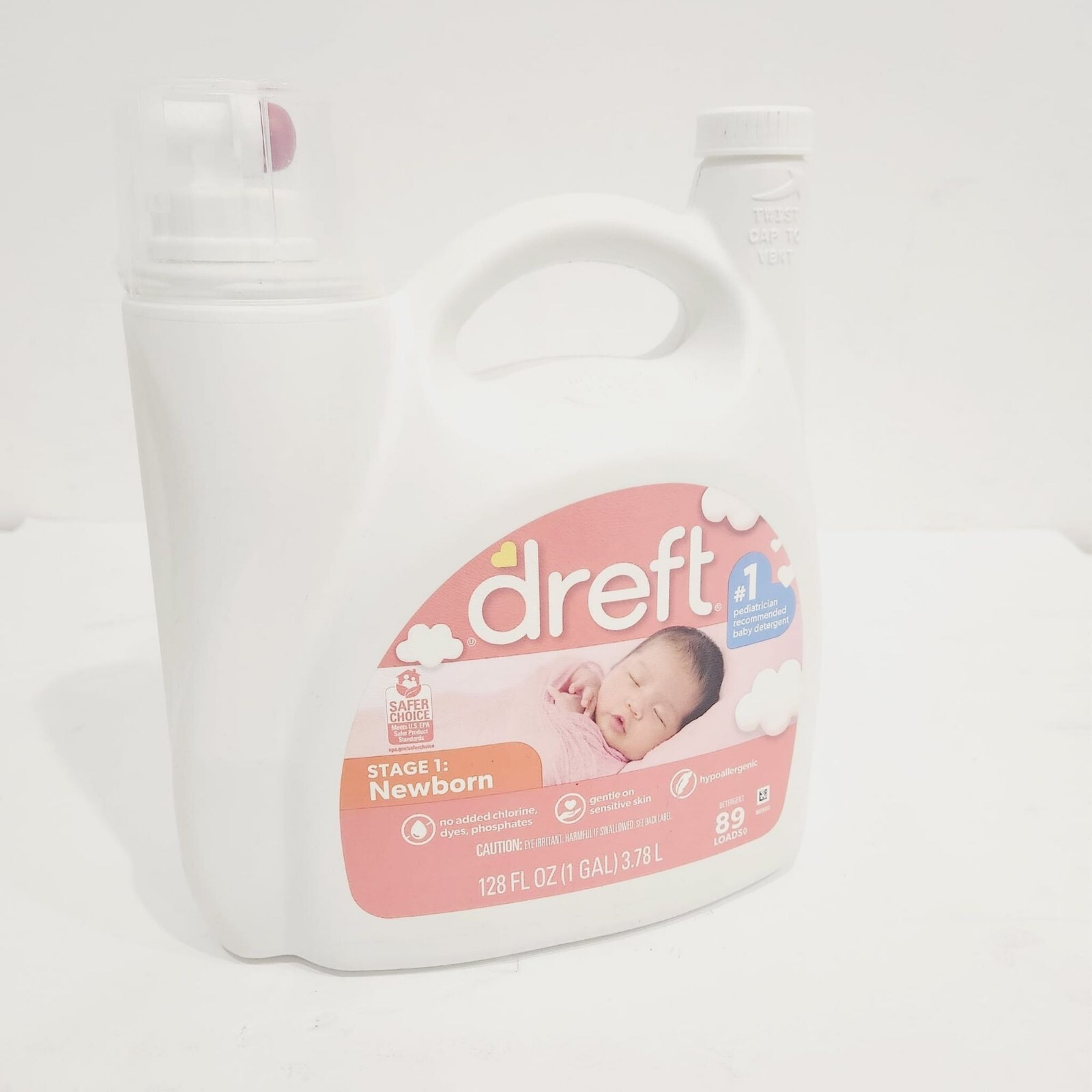 Dreft Stage1Newborn Baby Liquid Laundry Detergent 89 loads 128 fl oz