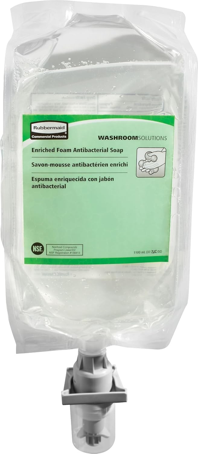 Rubbermaid Commercial Products AutoFoam Antibacterial Hand Soap Refill, 1100mL,