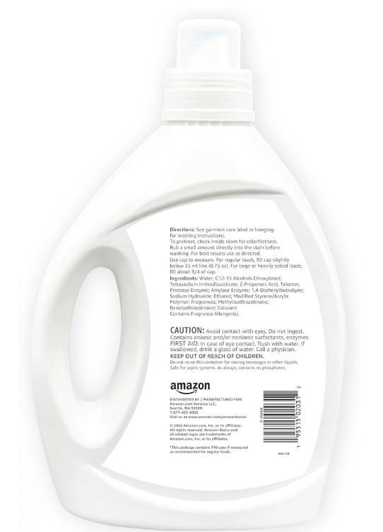 Amazon Basics Concentrated Liquid Laundry Detergent