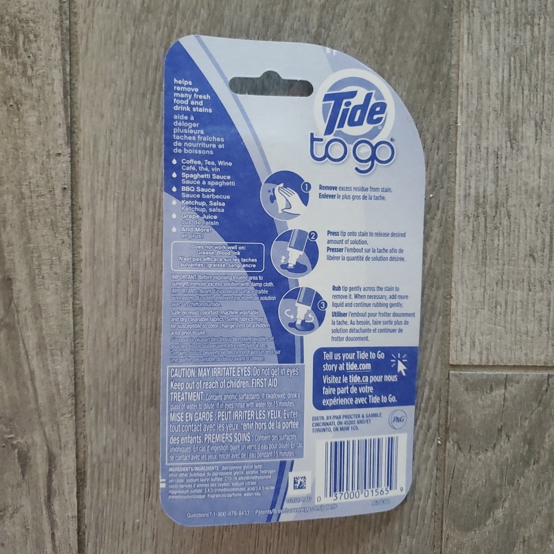 Tide to Go Instant Stain Remover Pen 1 Count, 0.33 Fl Oz *NEW*