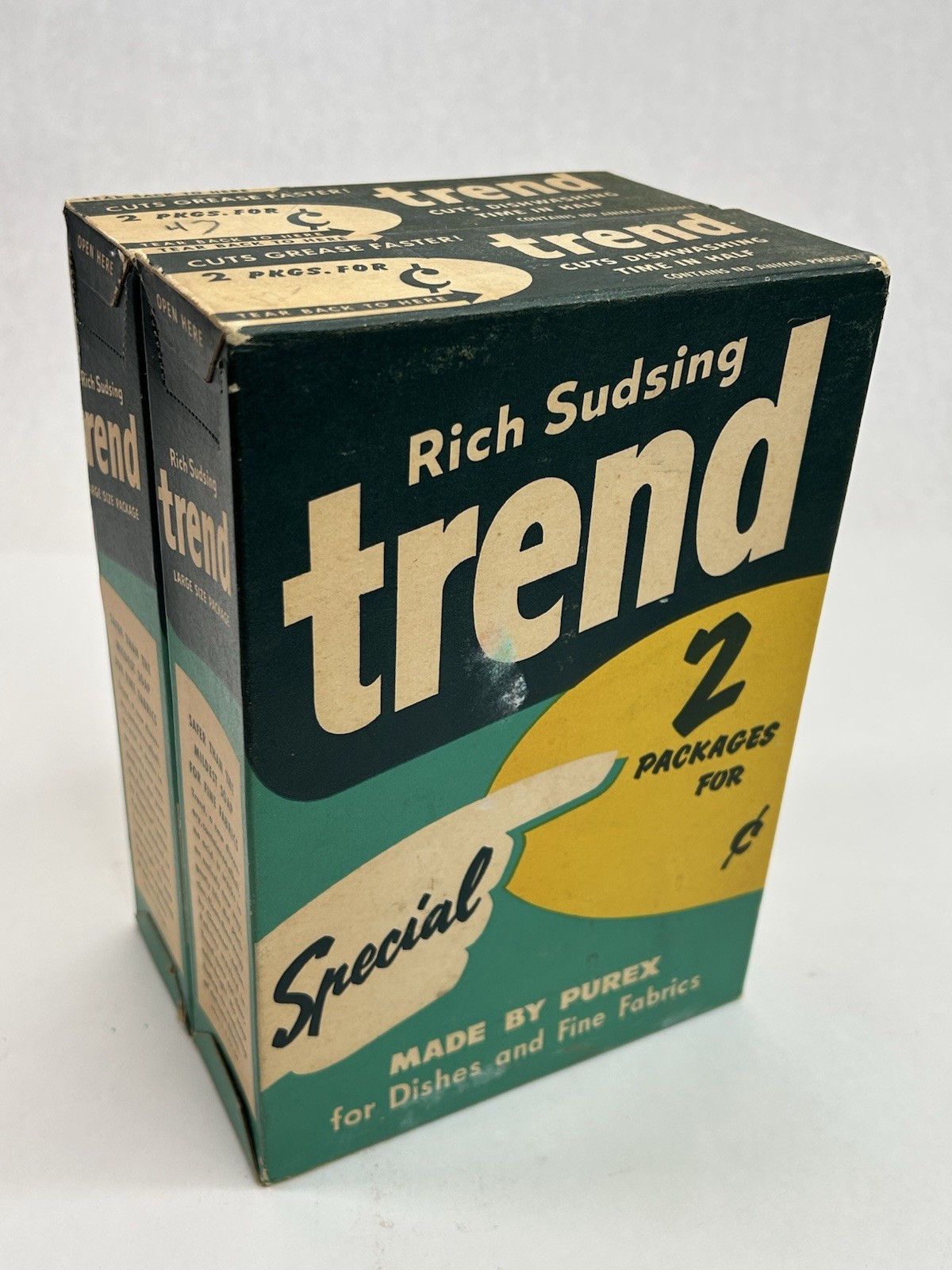 Vintage Trend 2 Pack Laundry Detergent Dish Soap Purex Sealed Boxes