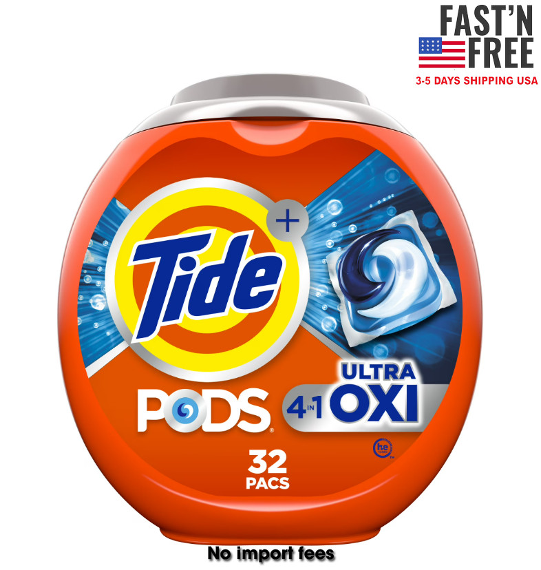 Tide PODS® Ultra OXI Liquid Laundry Detergent Pacs, 32 Count