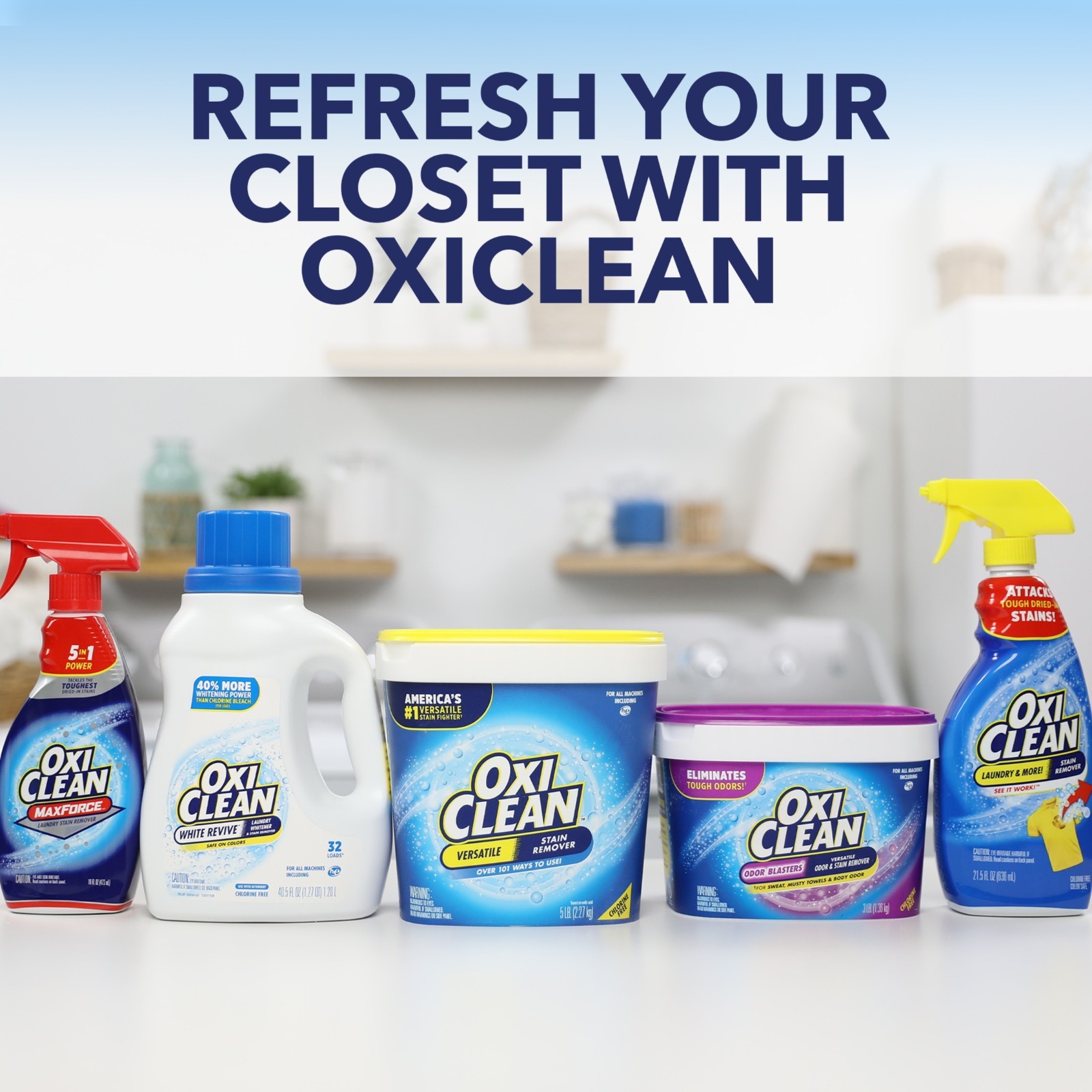 4Pcs OxiClean Versatile Stain Remover Powder,Around the Home and Laundry,7.22 lb