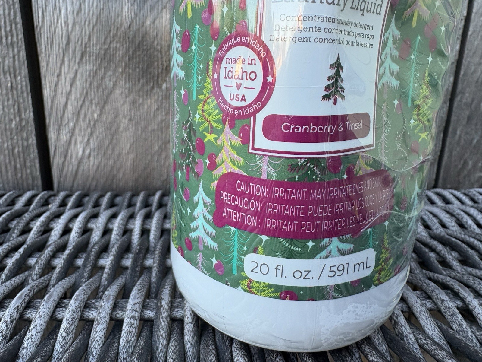 New Scentsy Laundry Liquid Cranberry & Tinsel 20 Fl Oz / 591 ml W Pump
