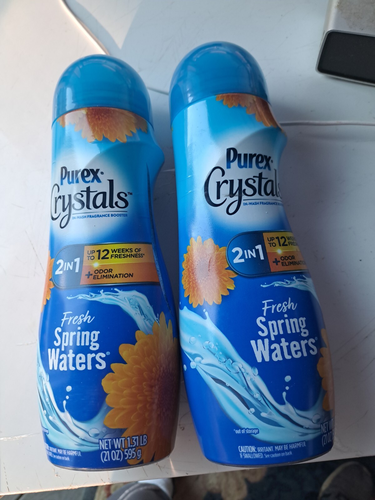 2 Purex Crystals In-Wash Fragrance Booster: Fresh Spring Waters 21oz