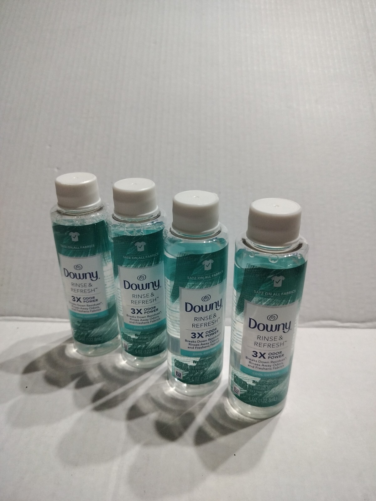 Downy Rinse & Refresh 3x Odor Power – Cool Cotton – 4oz – Lot of 4